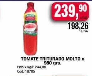 Maxiconsumo Tomate Triturado Molto oferta