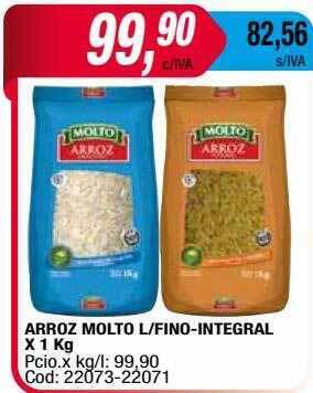 Maxiconsumo Arroz Molto L Fino-integral oferta