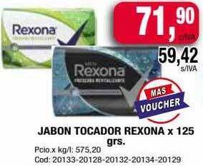 Maxiconsumo Jabon Tocador Rexona oferta