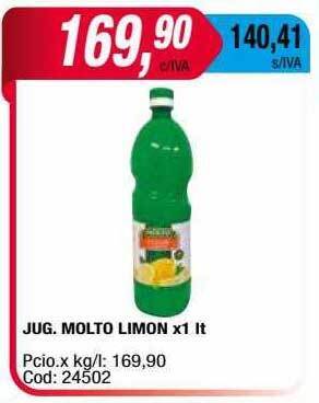 Maxiconsumo Jug Molto Limon oferta
