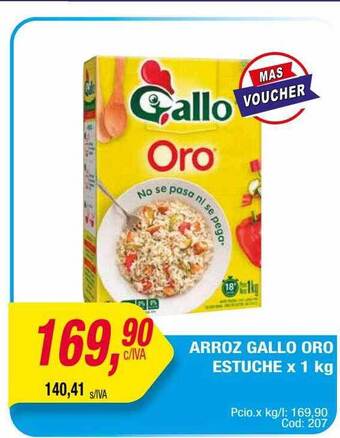 Maxiconsumo Arroz Gallo Oro Estuche oferta