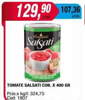Maxiconsumo Tomate Salsati Cub oferta