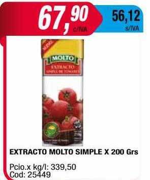 Maxiconsumo Extracto Molto Simple oferta