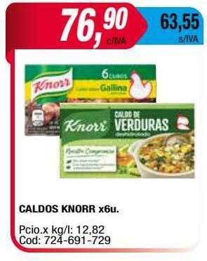 Maxiconsumo Caldos Knorr oferta