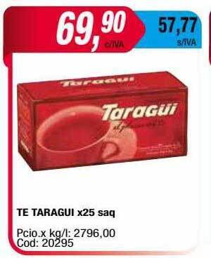 Maxiconsumo Te Taragui oferta