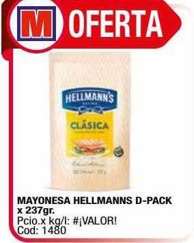 Maxiconsumo Mayonesa Hellmanns D-pack oferta