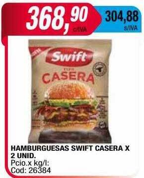 Maxiconsumo Hamburguesas Swift Casera oferta