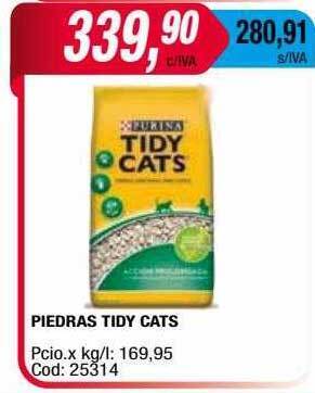 Maxiconsumo Piedras Tidy Cats oferta