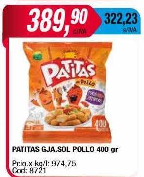 Maxiconsumo Patitas Gja Sol Pollo oferta