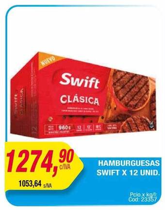 Maxiconsumo Hamburguesas Swift oferta