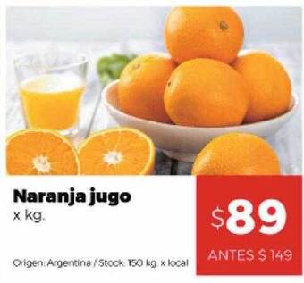 Disco Naranja Jugo oferta