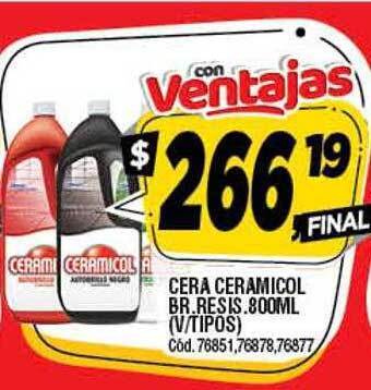 Supermercados Yaguar Cera Ceramicol Br Resis oferta