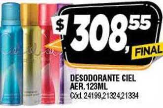 Supermercados Yaguar Desodorante Ciel Aer oferta