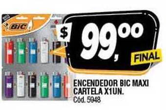 Supermercados Yaguar Encendedor Bic Maxi Cartela oferta