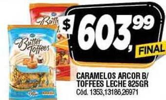 Supermercados Yaguar Caramelos Arcor B Toffees Leche oferta