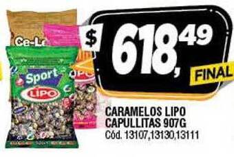 Supermercados Yaguar Caramelos Lipo Capullitas oferta