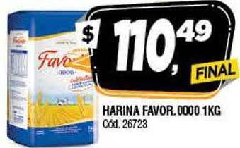 Supermercados Yaguar Harina Favor 0000 1kg oferta