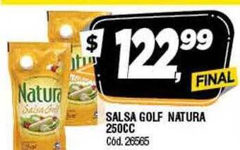 Supermercados Yaguar Salsa Golf Natura oferta