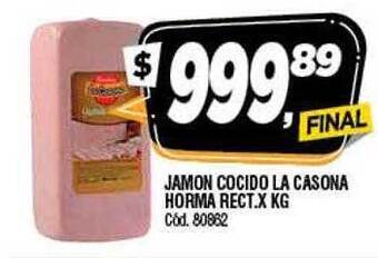 Supermercados Yaguar Jamon Cocido La Casona Horma Rect oferta