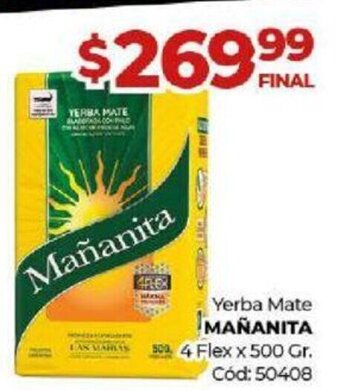 Diarco Mañanita Yerba Mate 4 Flex x 500 Gr. oferta