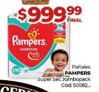 Diarco Pampers Pañales Super Sec Jumbopack oferta