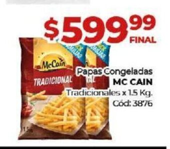 Diarco Mc Cain Papas Congeladas Tradicionales x 1,5 Kg oferta