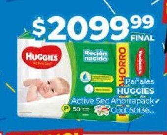 Diarco Huggies Pañales Active Sec Ahorrapack oferta