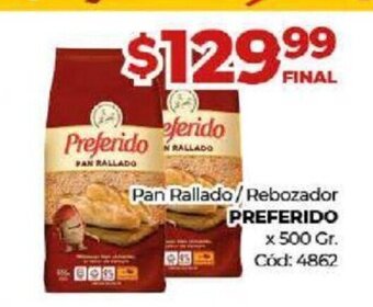 Diarco Preferido Pan Rallado / Rebozador x 500 Gr. oferta