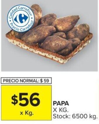 Carrefour Papa x kg oferta