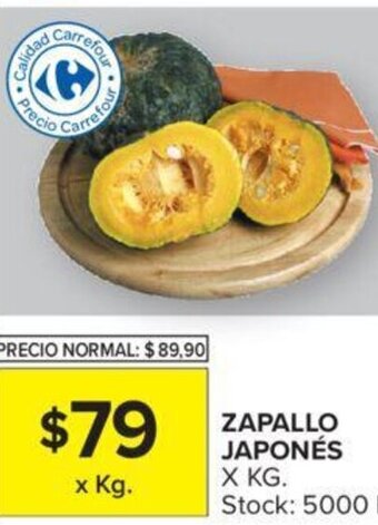 Carrefour Zapallo Japonés x kg oferta