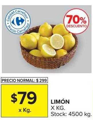 Carrefour Limón 70% Descuento oferta