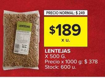 Carrefour Lentejas oferta