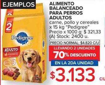 Carrefour Alimento Balanceado Para Perros Adultos Llevando 2 Unidades 70% Descuento En La 2da Unidad oferta