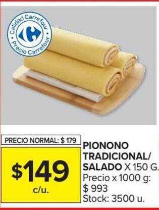 Carrefour Market Pionono Tradicional Salado oferta