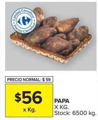 Carrefour Market Papa X Kg oferta