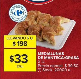 Carrefour Market Medialunas De Manteca Grasa oferta