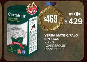 Carrefour Yerba Mate C Palo Sin Tacc Carrefour oferta