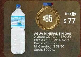 Carrefour Agua Mineral Sin Gas Carrefour oferta