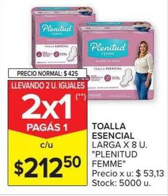 Carrefour Market Toalla Esencial Larga Plenitud Femme oferta
