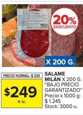 Carrefour Market Salame Milán Bajo Precio Garantizado 20% Descuento oferta