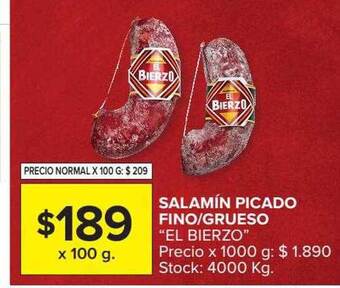 Carrefour Market Salamin Picado Fino Grueso El Bierzo oferta