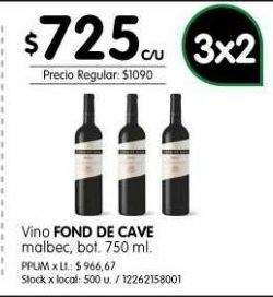Jumbo Vino fond de cave 750ml oferta