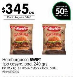 Jumbo Hamburguesa swift 240g oferta