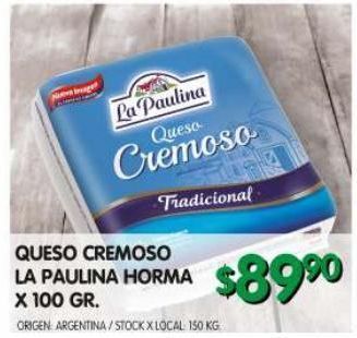 Jumbo Queso cremoso la paulina 100g oferta