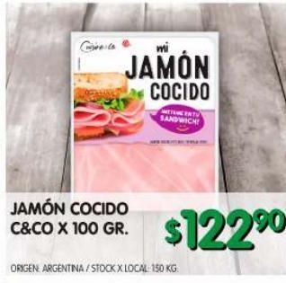 Jumbo Jamón cocido c&co 100g oferta