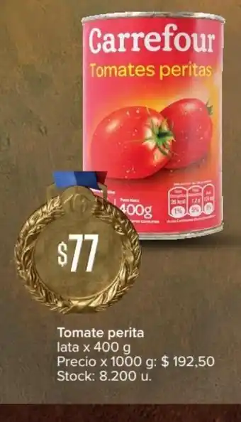 Carrefour Carrefour Tomate perita lata x 400g oferta