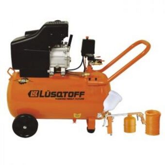 Pinturerías Rex Compresor de aire 50 lts + kit 3 piezas lusqtoff lc-2550bk oferta