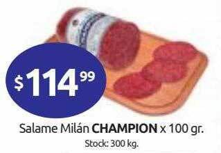 Cordiez Salame Milán Champion oferta