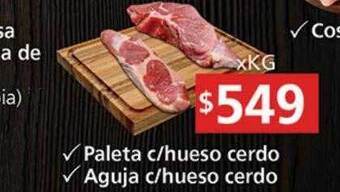 Supermercados Aiello Paleta C Hueso Cerdo Aguja C Hueso Cerdo oferta