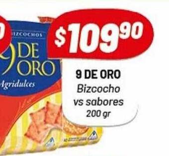 Almacor 9 De Oro Bizcocho Vs Sabores oferta
